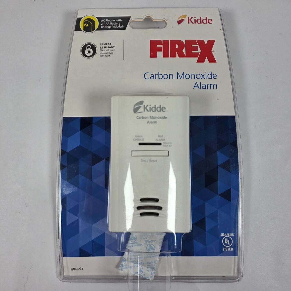 Kidde Carbon Monoxide Detector Plug-In Alarm w/ AA Battery Backup New 900-0263